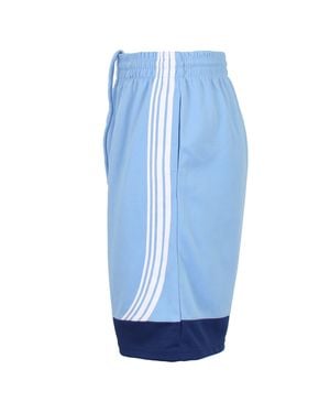 Galaxy By Harvic Premium Active Moisture Wicking Workout Mesh Shorts With Trim - Blue