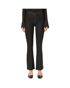 DL1961 High Rise Coated Cropped Jeans - Black