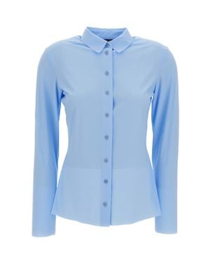 Irie Clear Button-Down Shirt With Classic Collar - Blue