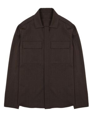 Nine:inthe:morning Wool Overshirt Jacket - Black