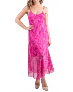 Gigi Moda Giardino Miele Midi Dress - Pink