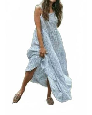 Guadalupe Tibet Regal Dress - Blue