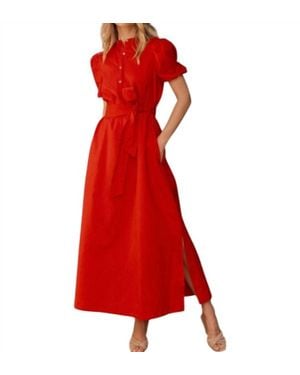 Southern Tide Mary Ann Maxi Dress - Red