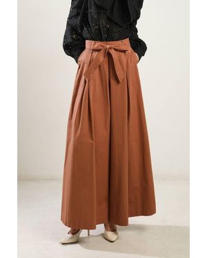 TRUEDAMES Closer To You Wide Leg Pants - Brown