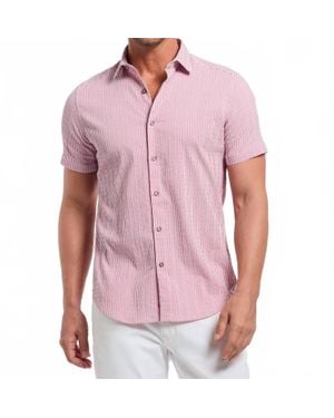 Robert Graham Fornillo Short Sleeve Button Down Shirt - Pink