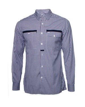 Lanvin Checkered Multicolored Blouse - Blue