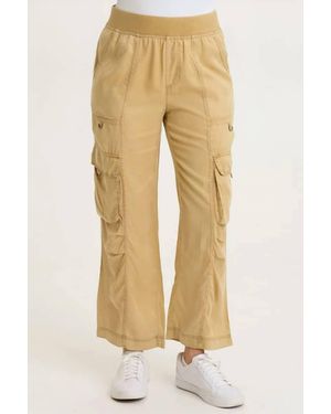 XCVI Radnor Twill Cargo Crop Pants - Natural