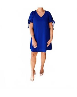 Doe And Rae Natalie Shift Dress - Blue