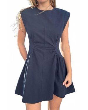 Mint Exclusives Stella A-Line Mini Dress - Blue