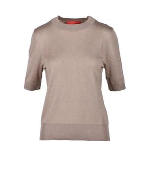 Wild Cashmere Silk And Cashmere Knit Top - Multicolor
