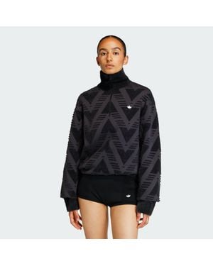 adidas Knitted Half-Zip Sweater - Black