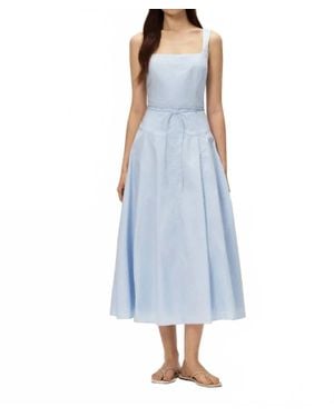 Elodie Bruno Penn Midi Dress - Blue