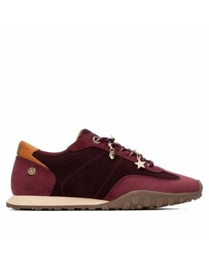 Xti Casual Lace- Up Sneakers - Red