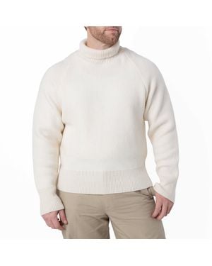 Ferragamo Ferragamo High Neck Wool Sweater - White