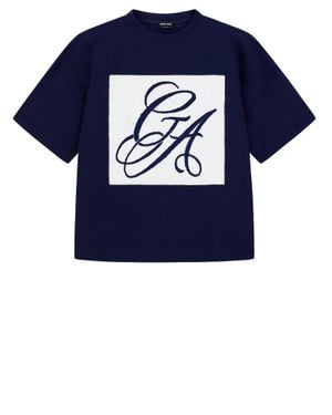 Giorgio Armani Oversized Dark T-Shirt - Blue