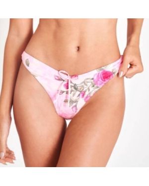 LoveShackFancy Miyo Bikini Bottom - Pink
