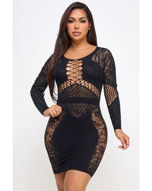 TRUEDAMES Celeste Mini Dress - Blue