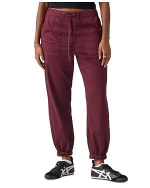 Levi's Essential Sweatpants Merlot Drawstring Waist Tapered Leg Pall152