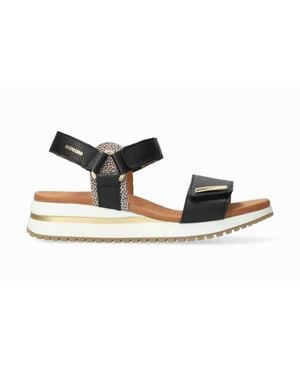 Mephisto Jeanie Wedge Heel Sandals - Black