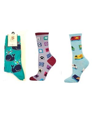 Socksmith Whale & Apps & Food Truck Socks - Black