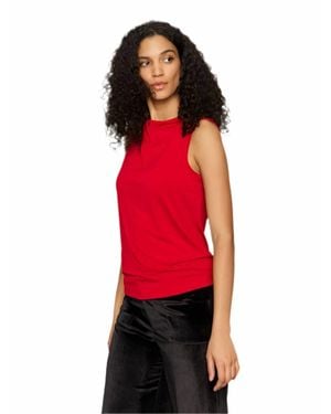 Sanctuary Soft Cowl Shell Top - Red