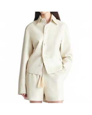 Nanushka Bogna Shirt Jacket - Natural