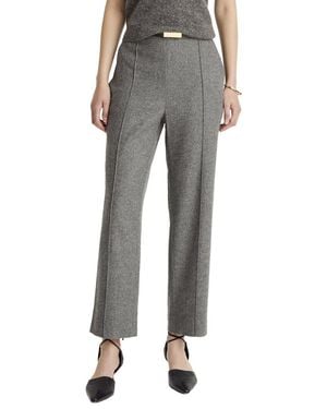 Vince Mid Rise Wool-Blend Easy Pull On - Gray