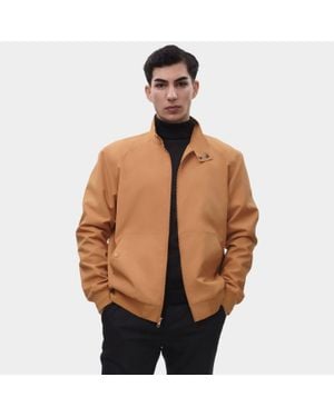 Rokka&Rolla Bomber Jacket Full Zip Windbreaker - Brown