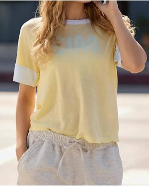 Sundry Ciao Boyfriend Tee - Yellow