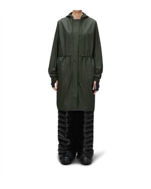 Rains String W Parka Jacket - Green