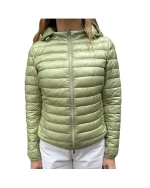 Herno Giada Fitted Zip Hoodi Jacket - Green