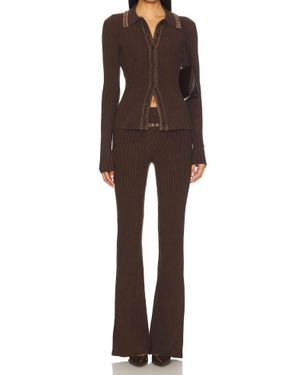 Lovers + Friends Tila Rib Pant - Brown