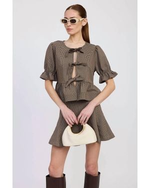 En Saison Aubrielle Mini Skirt Set - Multicolor
