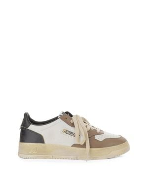 Autry Sup Wint Low Perforated Leather Low-Top Sneakers - Multicolor