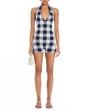 SER.O.YA Aro Halter Romper - Blue