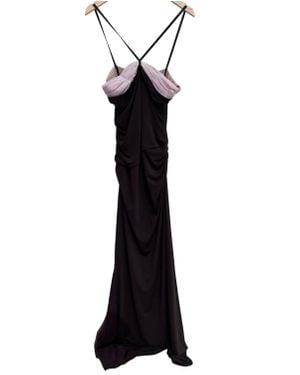 Vera Wang Full Length Long Dress - Black