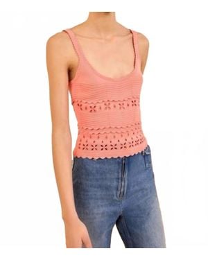 Ulla Johnson Sea Embroidered Camisole Top - Blue