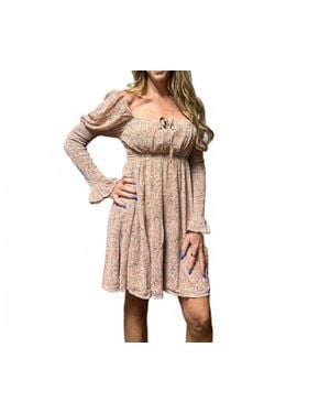 Promesa Madelyn Paisley Print Mini Dress - Natural