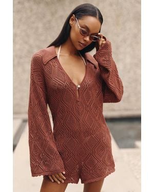LSPACE Golden Daze Romper - Brown