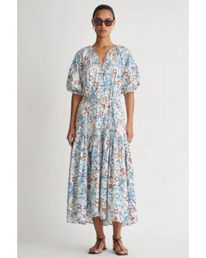 Apiece Apart Otillie Maxi Dress - Blue
