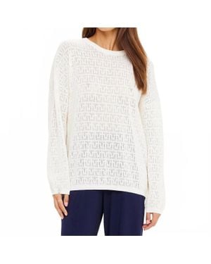 The Upside Chennai Yelena Knitted Top - White