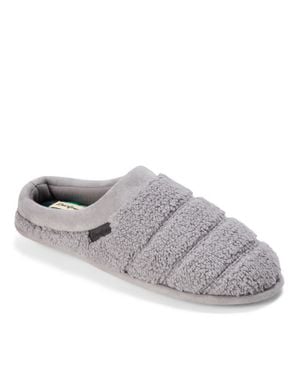 Dearfoams Asher Quilted Clog House Slipper - Gray