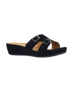 L'amour Des Pieds Careena Wedge Slide Sandal - Black
