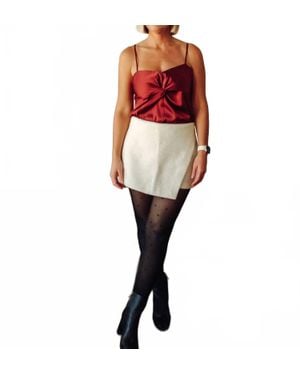Sunday Edition Twist Front Cami - Red