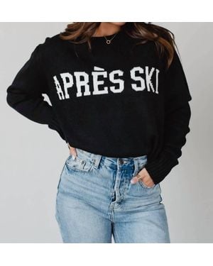 Panache Apres Ski Sweater - Black