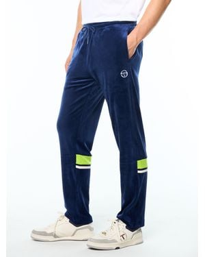 Sergio Tacchini Damarindo Velour Track Pant - Blue