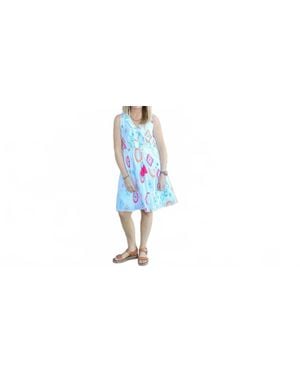Charlie b Printed Sleeveless Ruffled Dress - Black