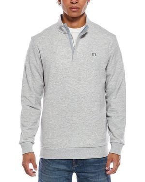 Travis Mathew Cloud 1/4-Zip Pullover - Gray