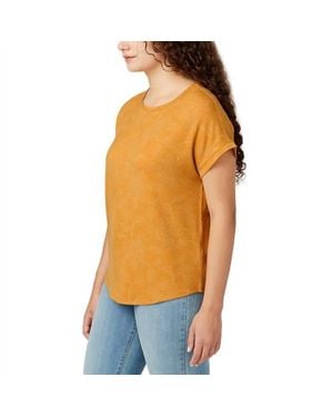 Buffalo David Bitton Crewneck Short Sleeve Top - Orange