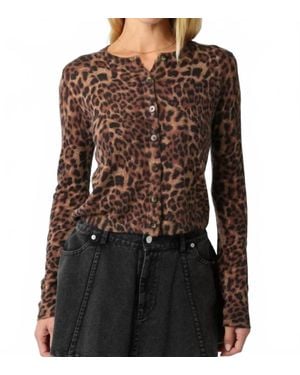 Olivaceous Knit Buttoned Long Sleeve Top - Black